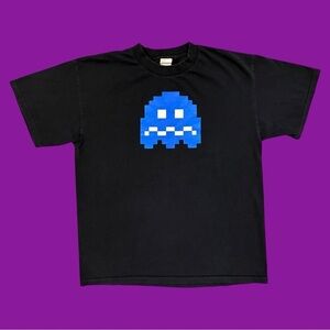 Y2K Pac-Man Blue Ghost Tee